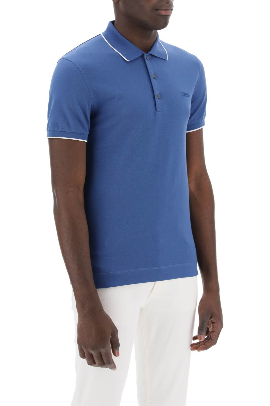 Slim Fit Polo Shirt In Stretch Cotton - Zegna - Men