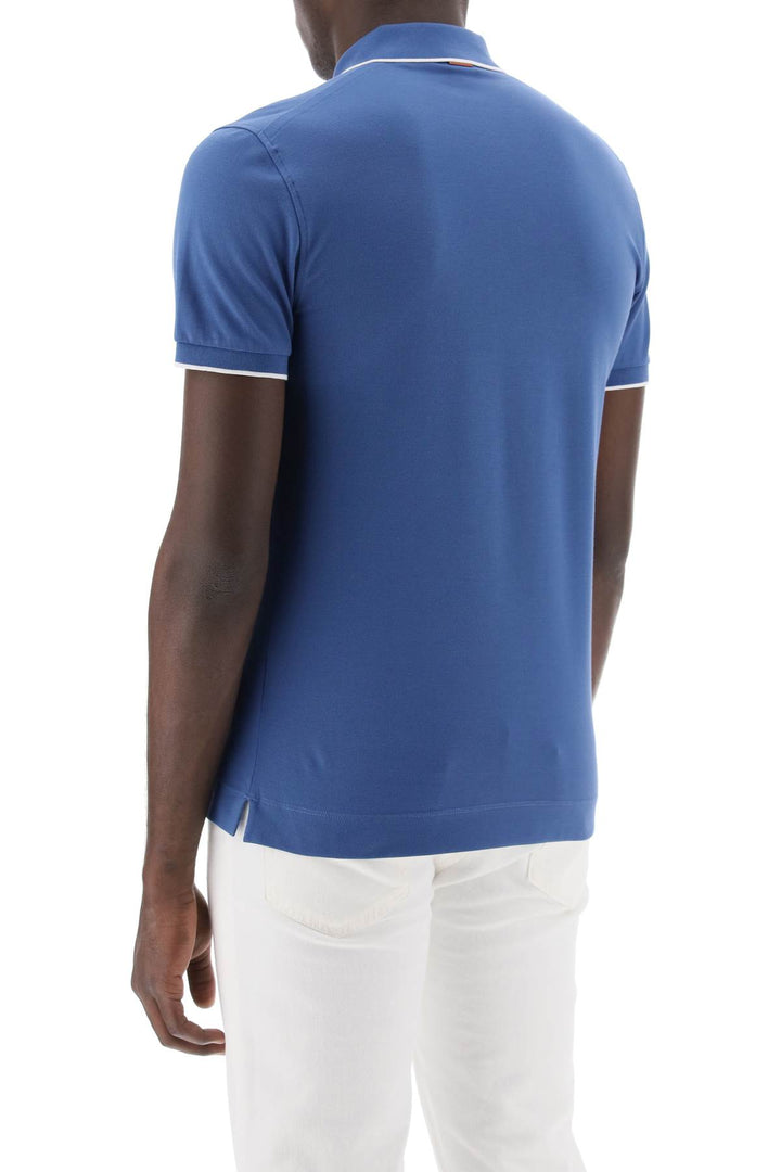 Slim Fit Polo Shirt In Stretch Cotton - Zegna - Men