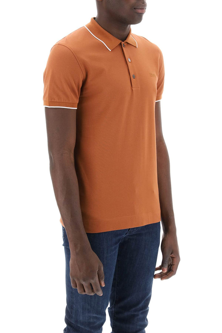 Slim Fit Polo Shirt In Stretch Cotton - Zegna - Men