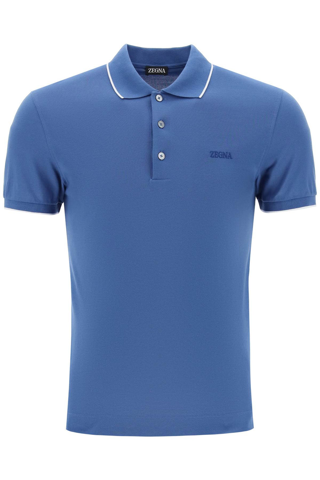 Slim Fit Polo Shirt In Stretch Cotton - Zegna - Men