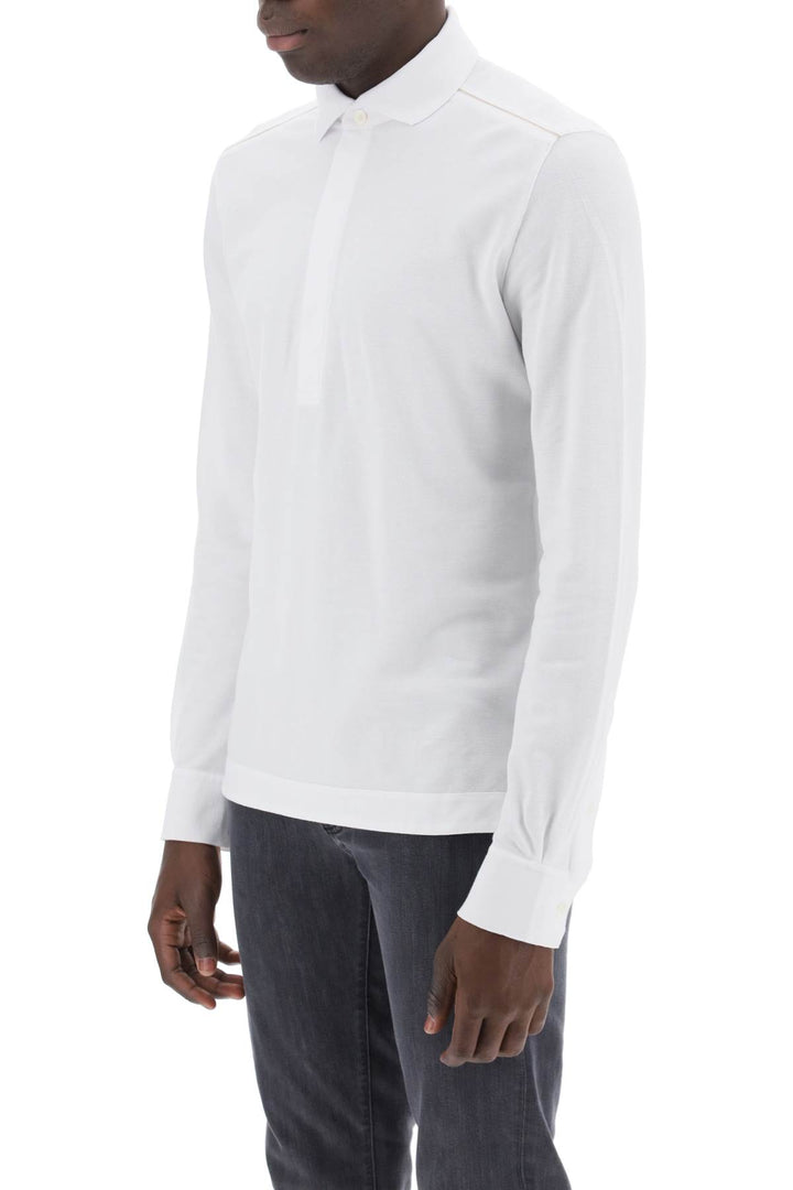 Long Sleeved Polo Shirt - Zegna - Men