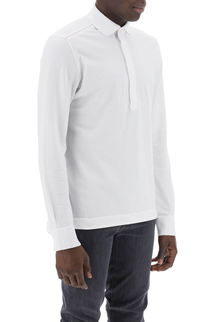 Long Sleeved Polo Shirt - Zegna - Men