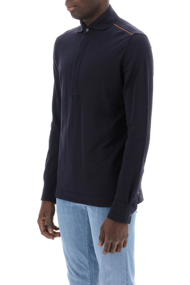 Long Sleeved Polo Shirt - Zegna - Men