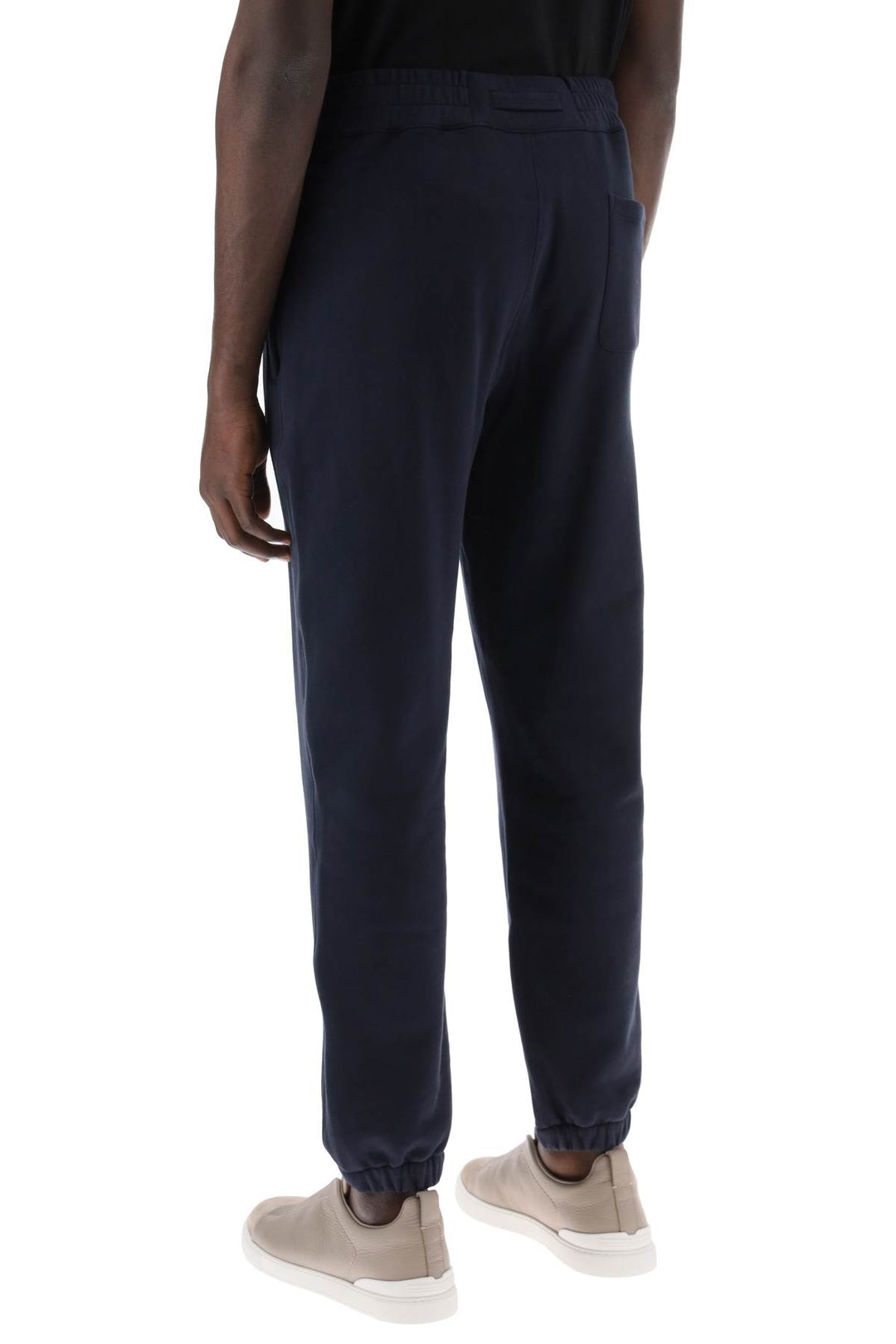 Pantaloni Sportivi In Cotone Sgarzato - Zegna - Men