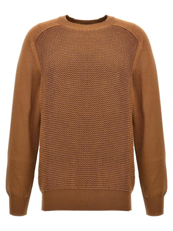 Waffle Stitch Sweater Sweater, Cardigans Beige