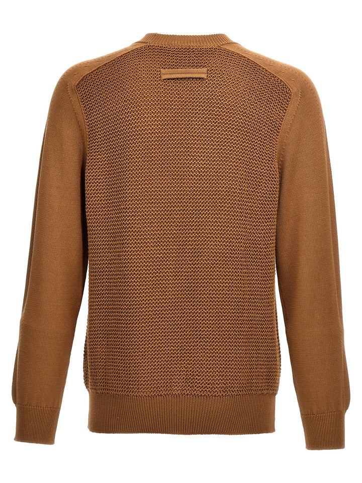 Waffle Stitch Sweater Sweater, Cardigans Beige