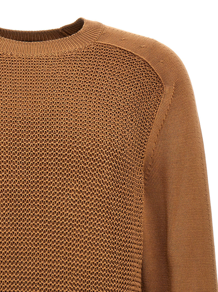 Waffle Stitch Sweater Sweater, Cardigans Beige