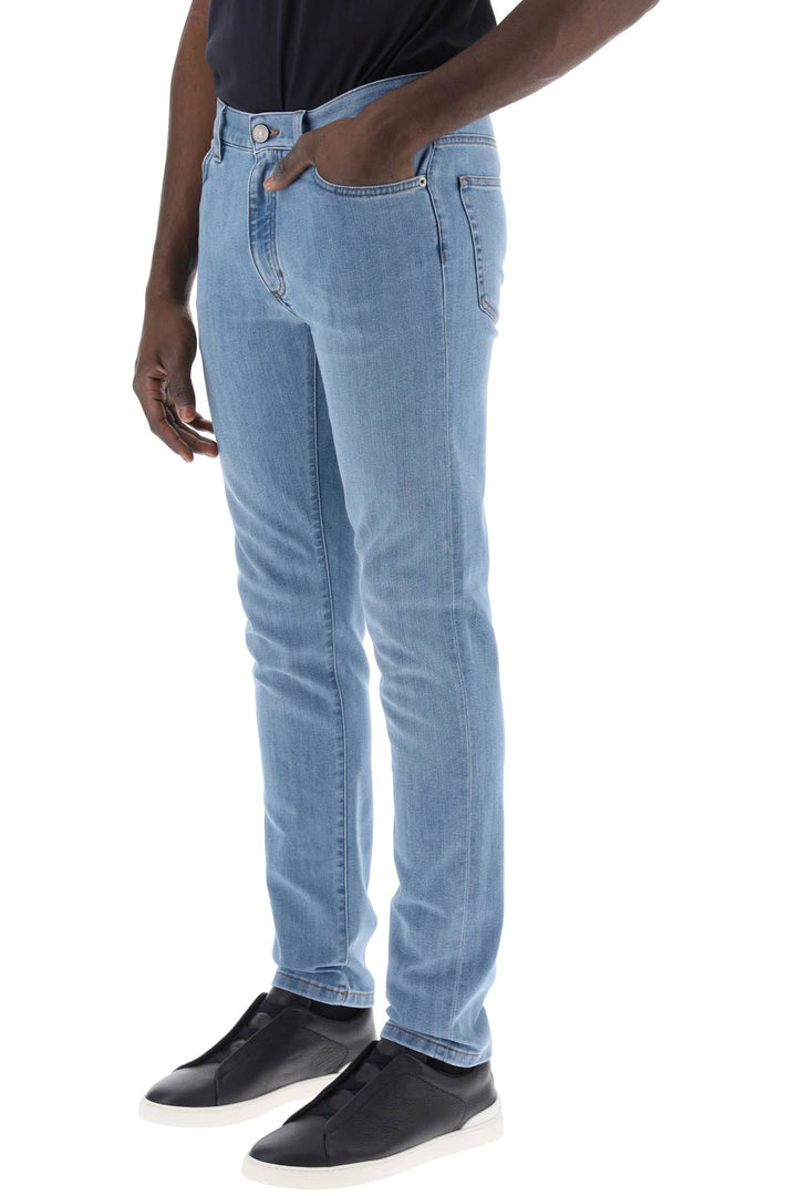 Slim Fit Jeans In Stretch Denim - Zegna - Men