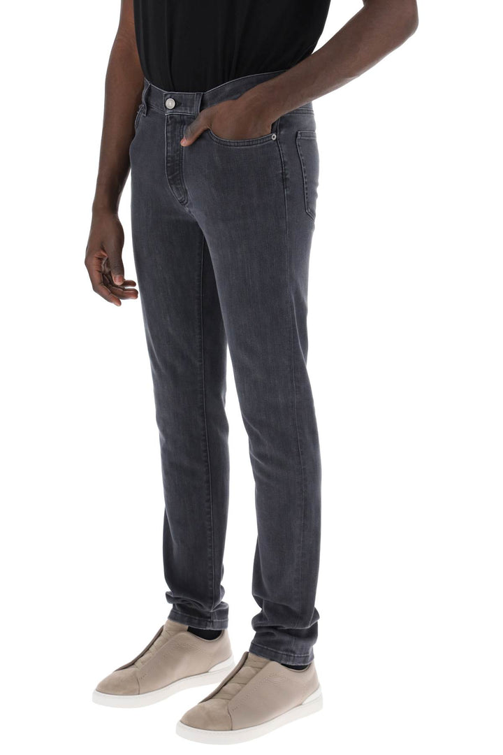 Slim Fit Jeans In Stretch Denim - Zegna - Men