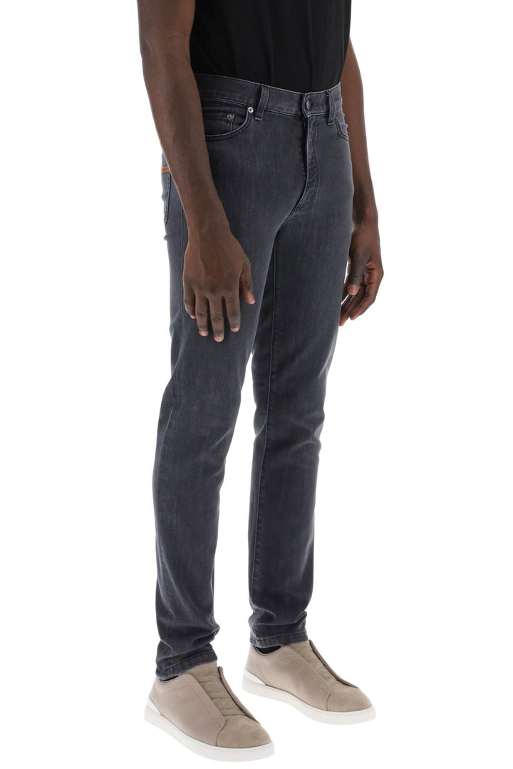 Slim Fit Jeans In Stretch Denim - Zegna - Men