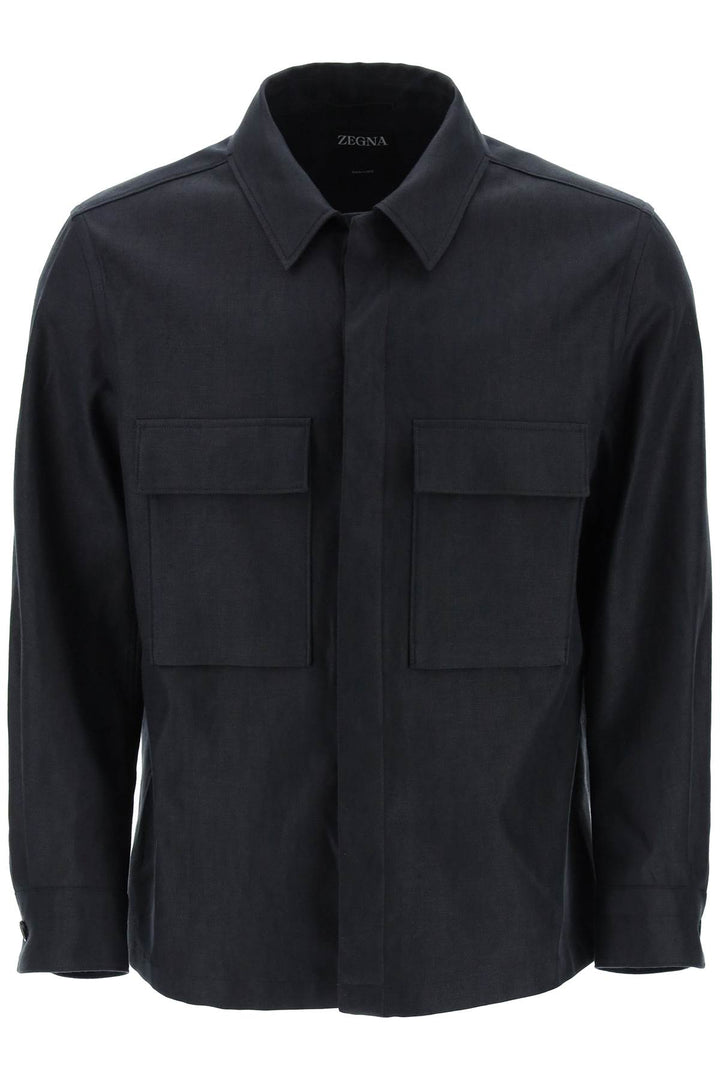 Overshirt In Oasi Linen - Zegna - Men