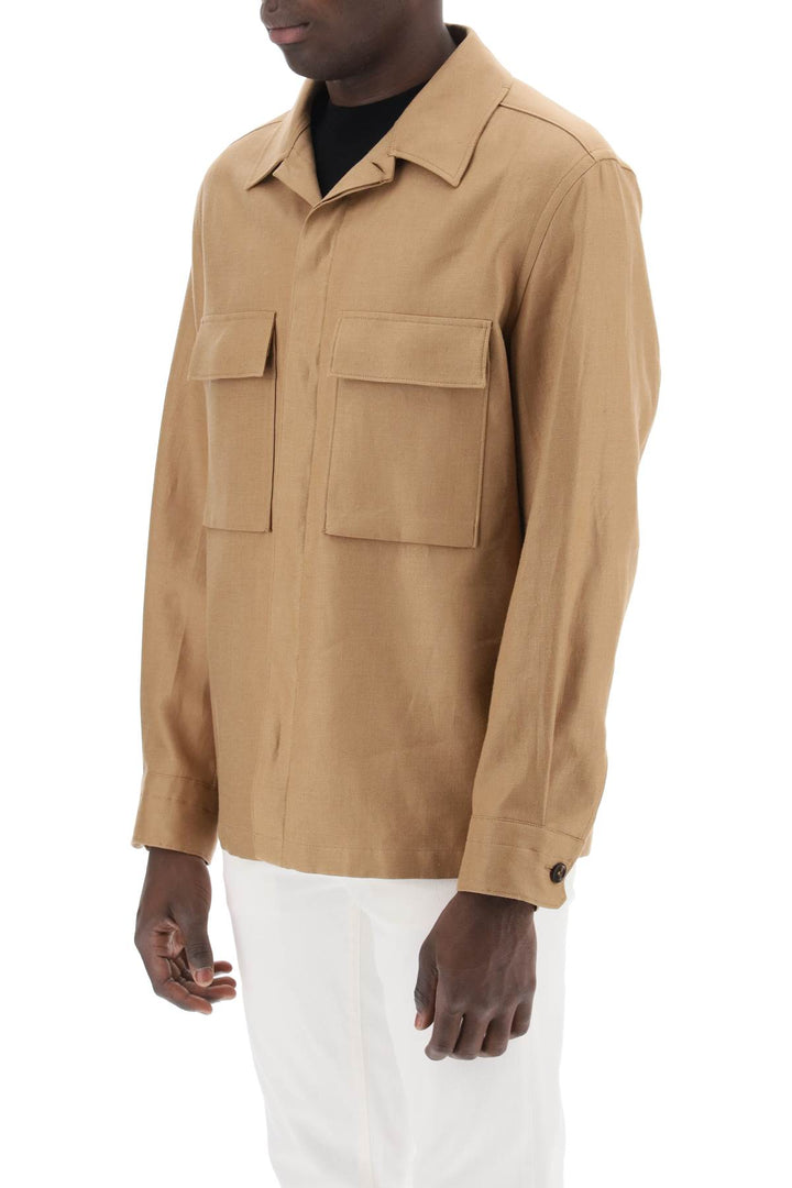 Overshirt In Oasi Linen - Zegna - Men