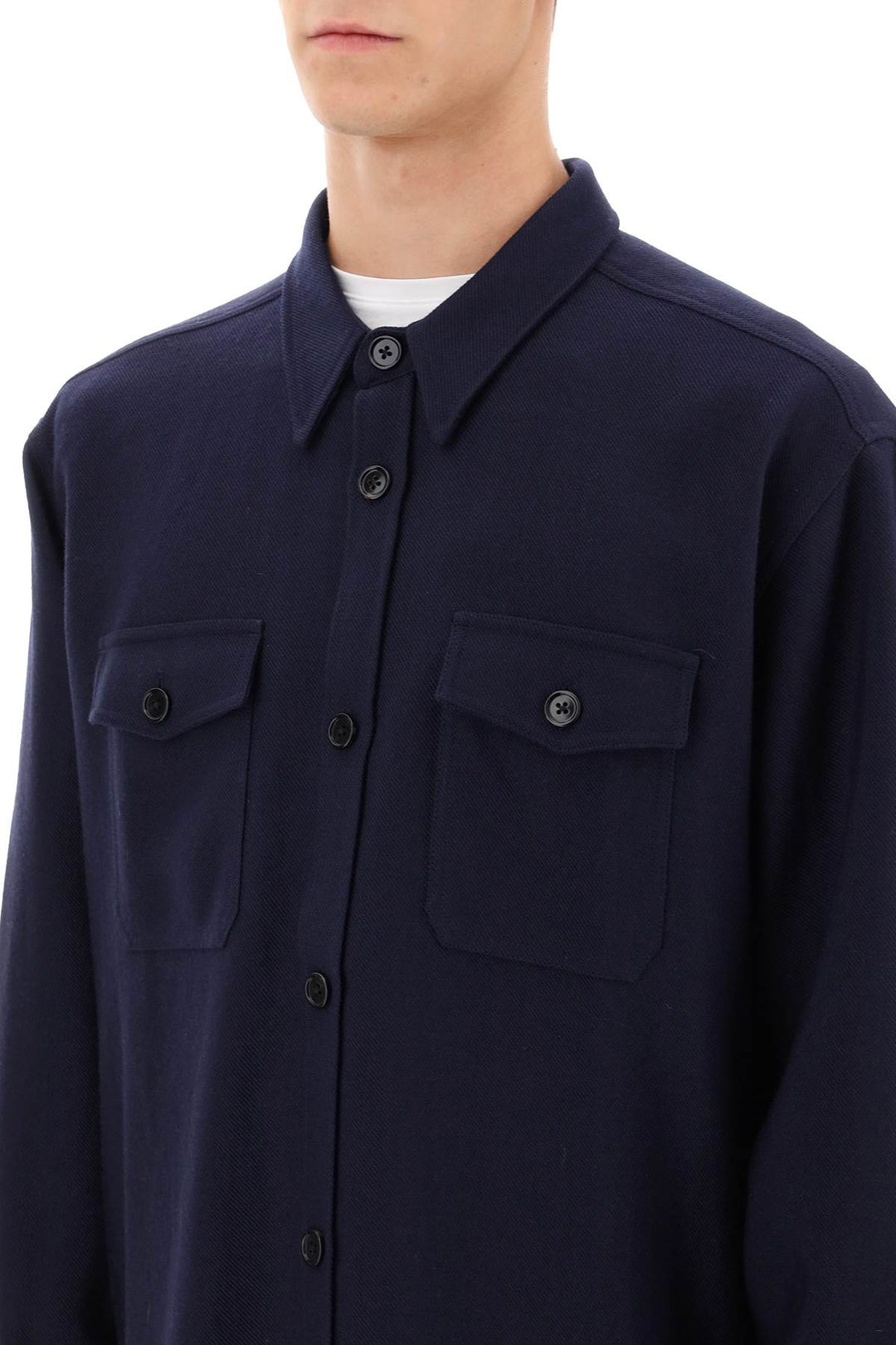 Wool Cavalry Overshirt - Ami Paris - Men