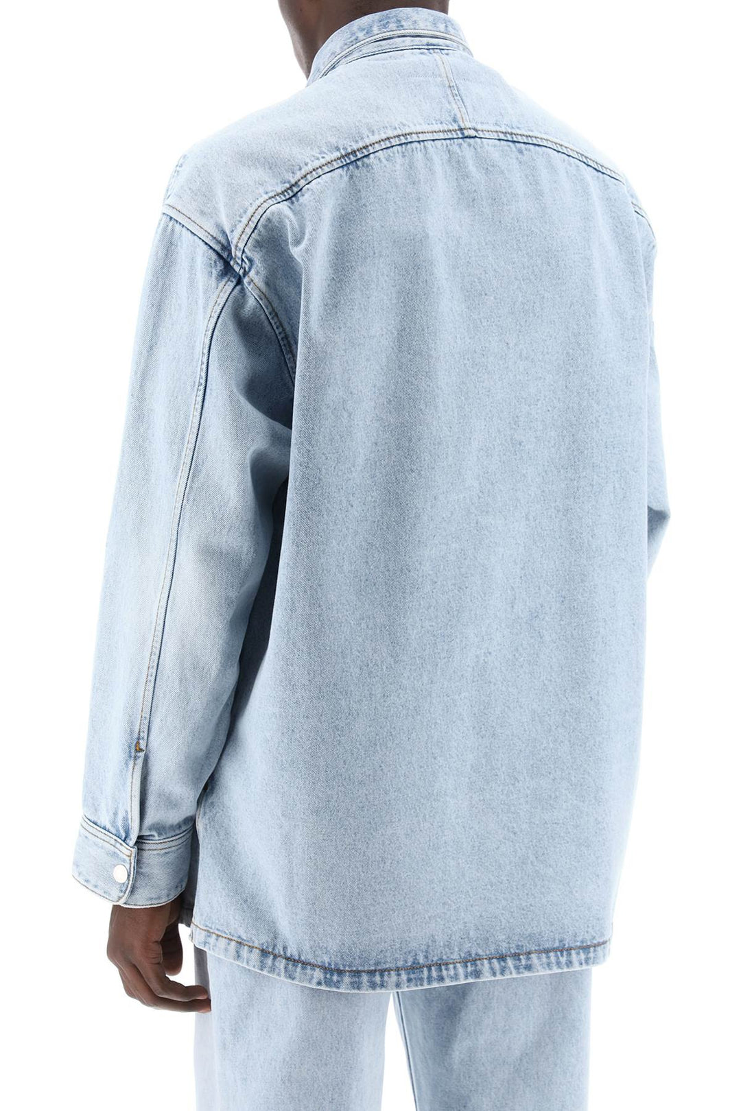 Overshirt In Denim - Ami Paris - Women