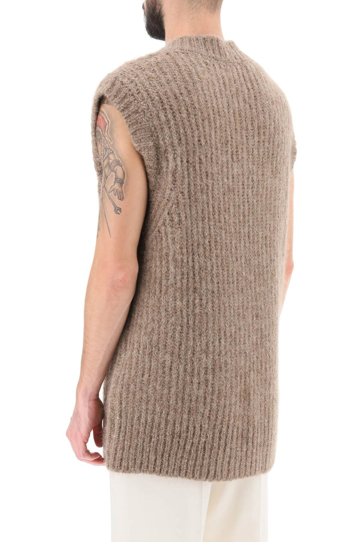 Ribbed Alpaca Sweater Vest - Ami Paris - Men