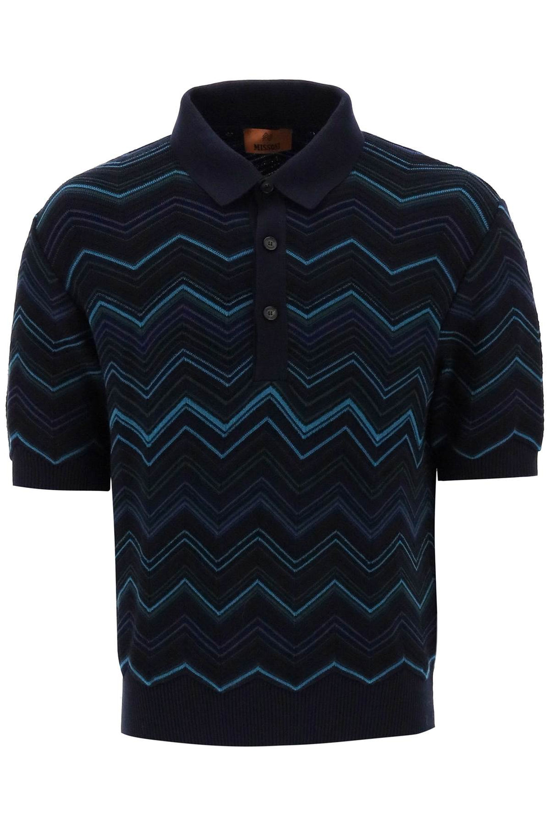 Zig Zag Cotton Polo Shirt - Missoni - Men