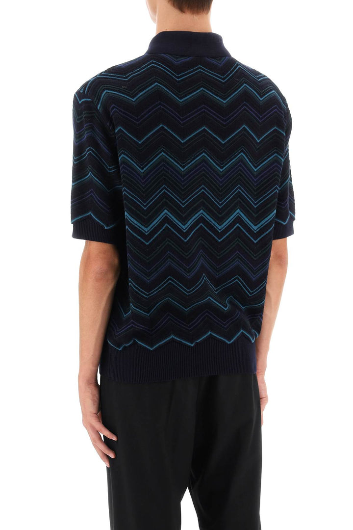 Zig Zag Cotton Polo Shirt - Missoni - Men