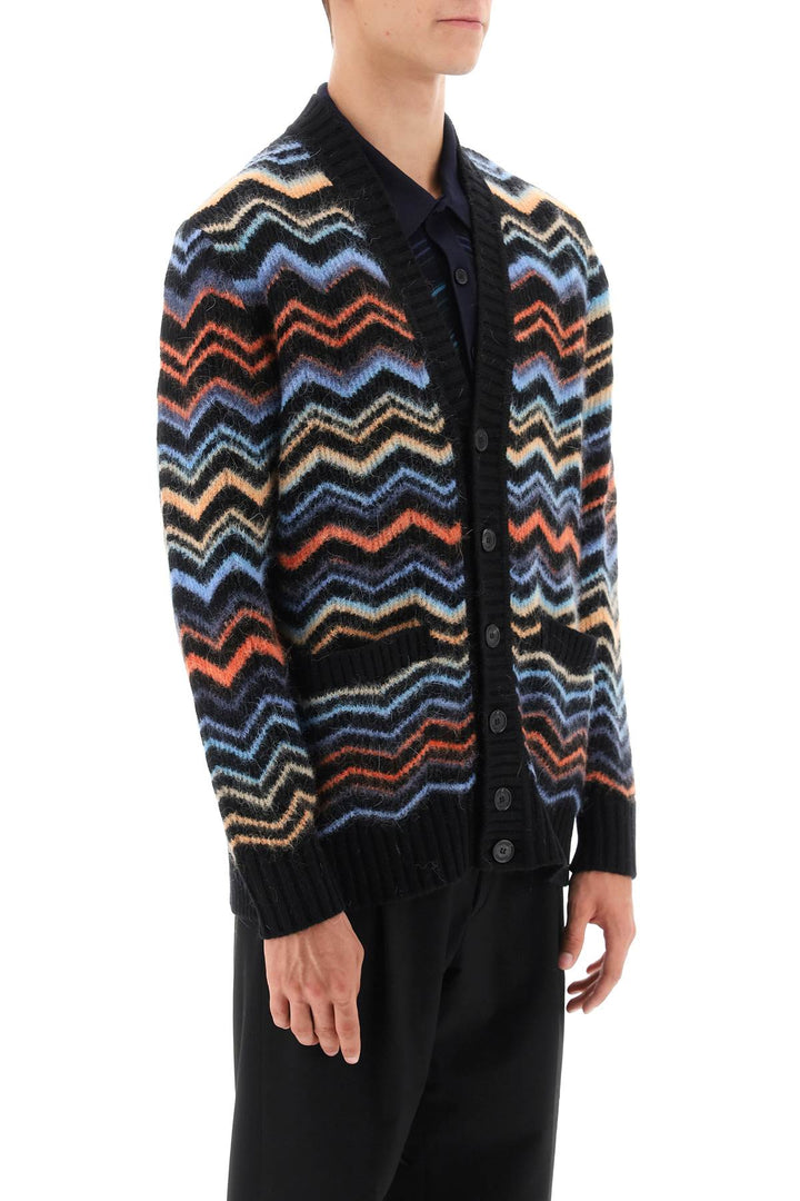 Zig Zag Wool Cardigan - Missoni - Men