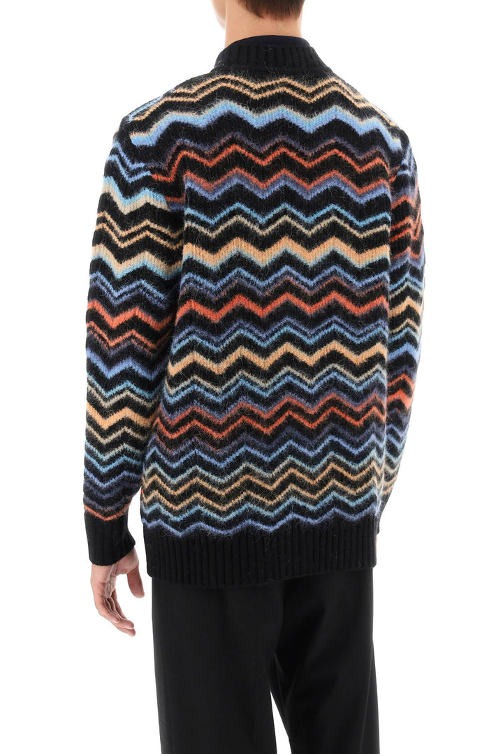 Zig Zag Wool Cardigan - Missoni - Men