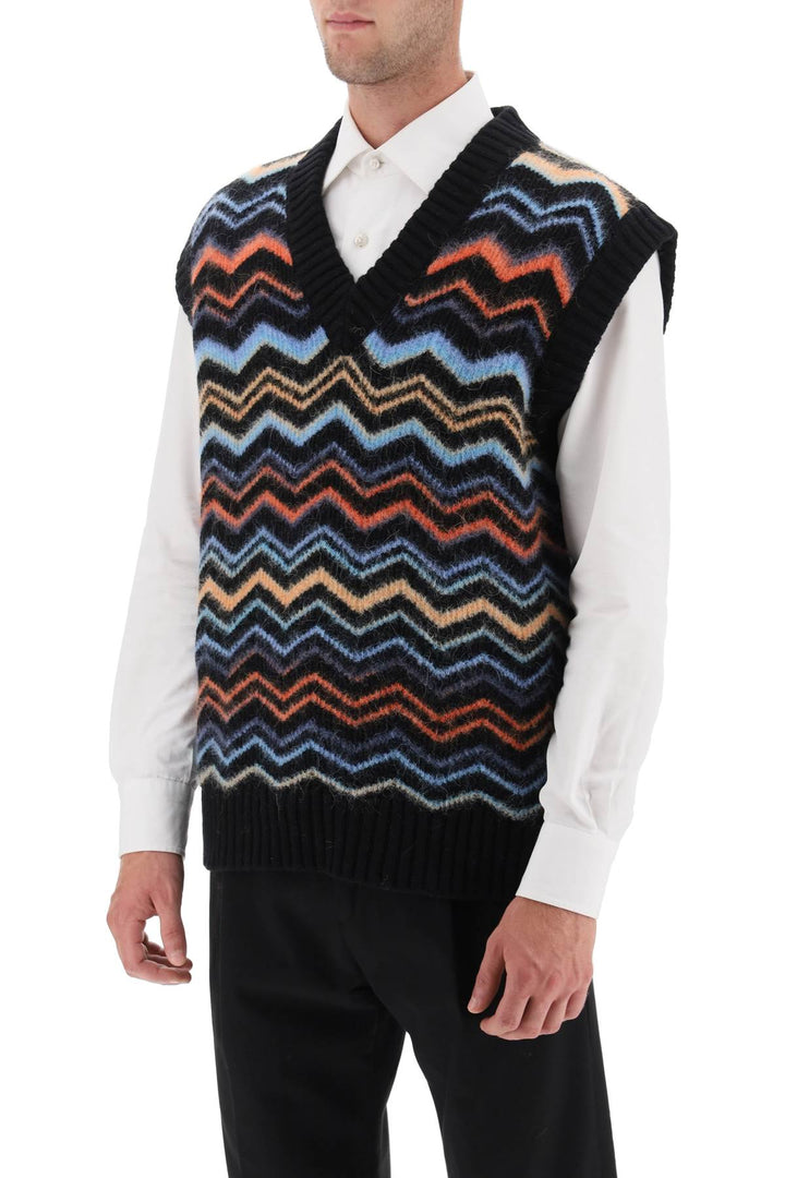 Chevron Knit Vest - Missoni - Men