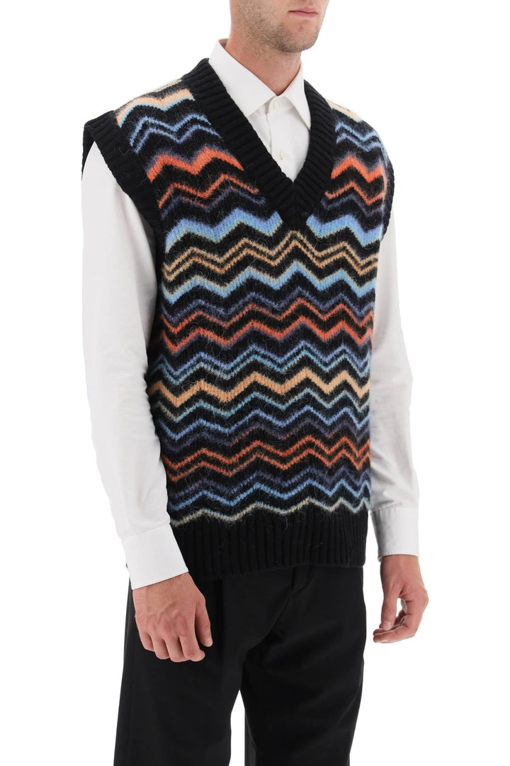 Chevron Knit Vest - Missoni - Men