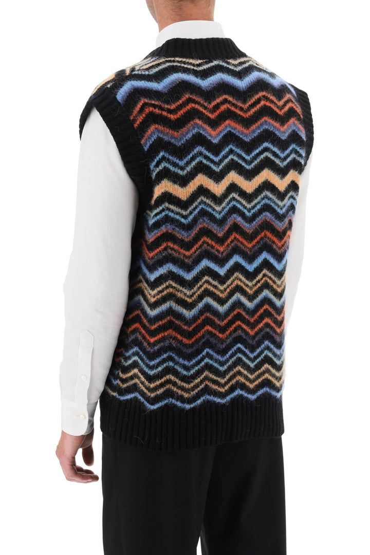 Chevron Knit Vest - Missoni - Men