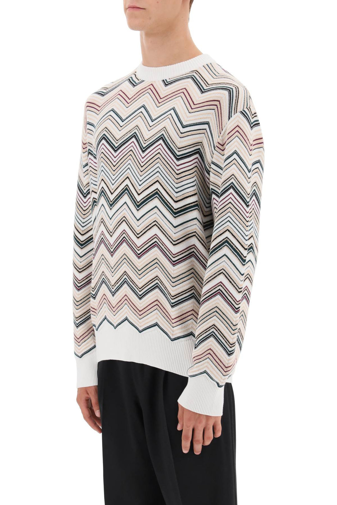 Chevron Cotton Sweater - Missoni - Men