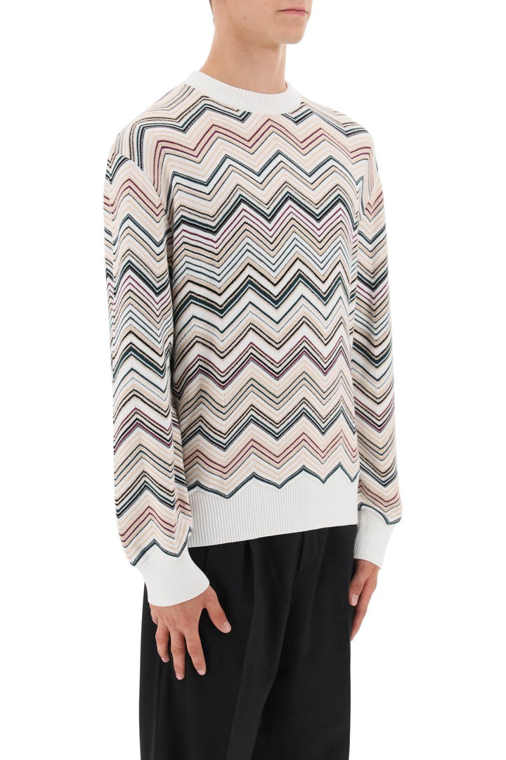 Chevron Cotton Sweater - Missoni - Men