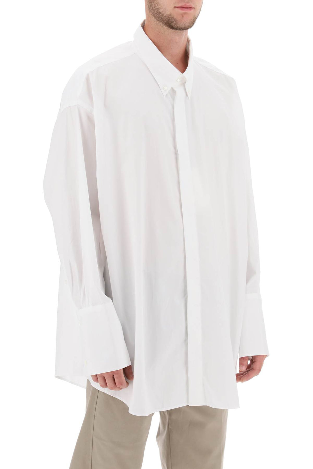 Oversized Poplin Shirt - Ami Paris - Men