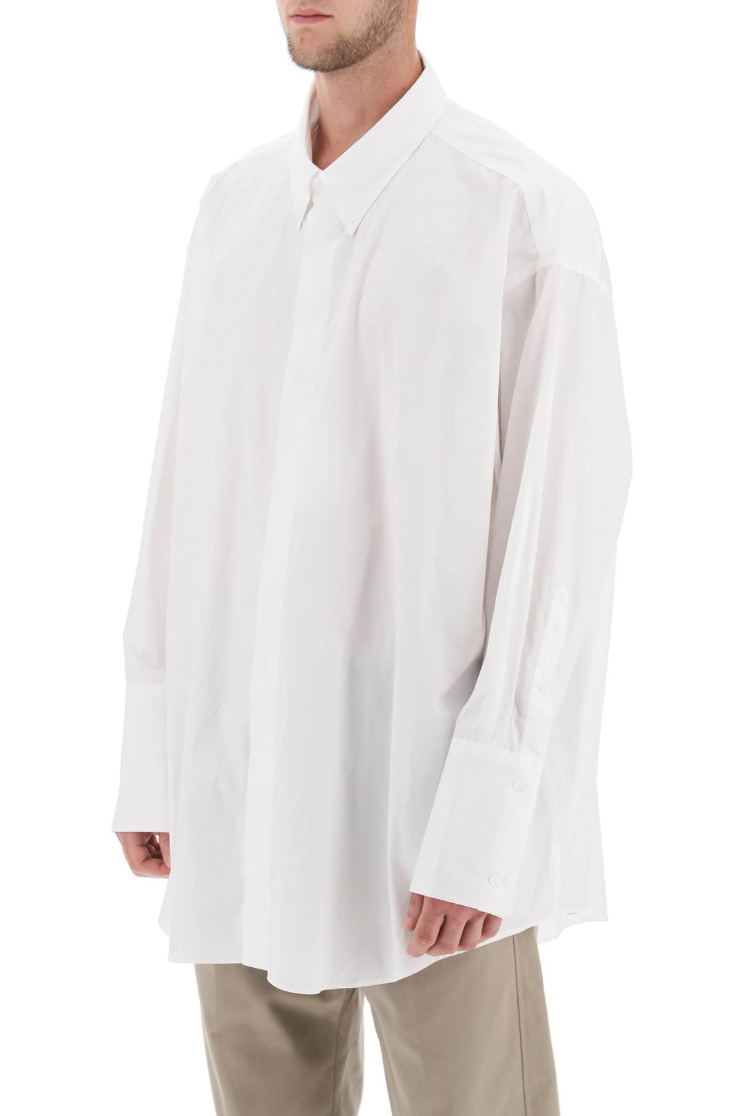 Oversized Poplin Shirt - Ami Paris - Men