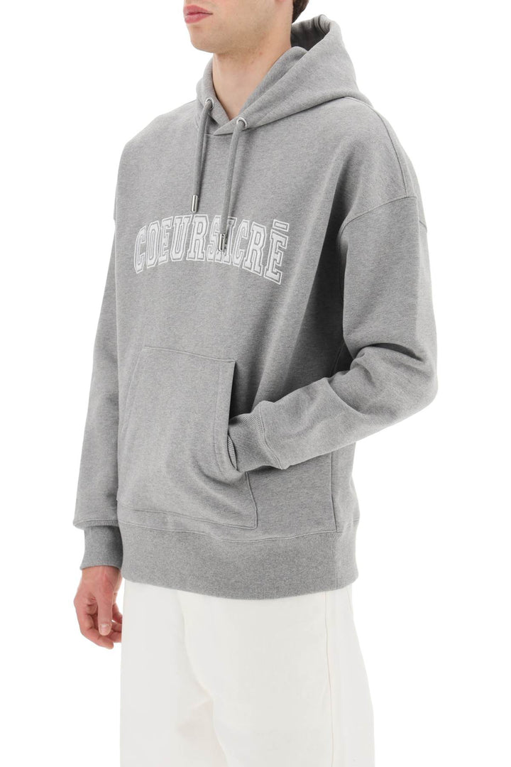 Hoodie With Lettering Embroidery - Ami Paris - Men