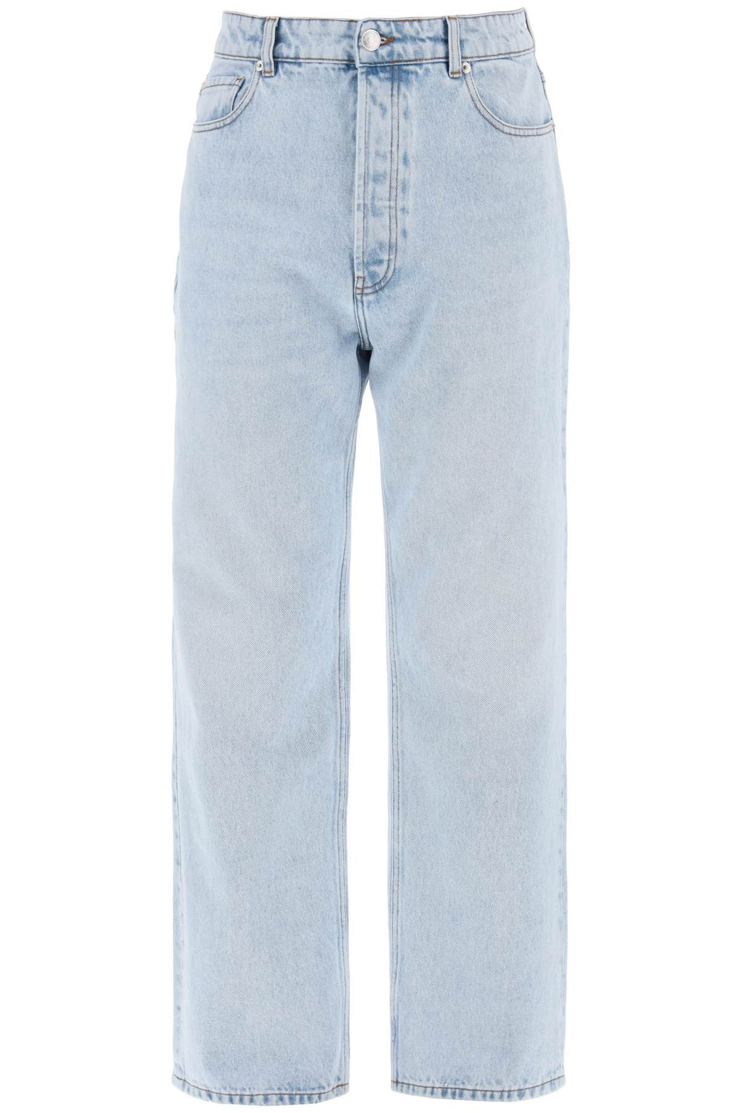 Jeans In Denim A Gamba Ampia - Ami Paris - Women