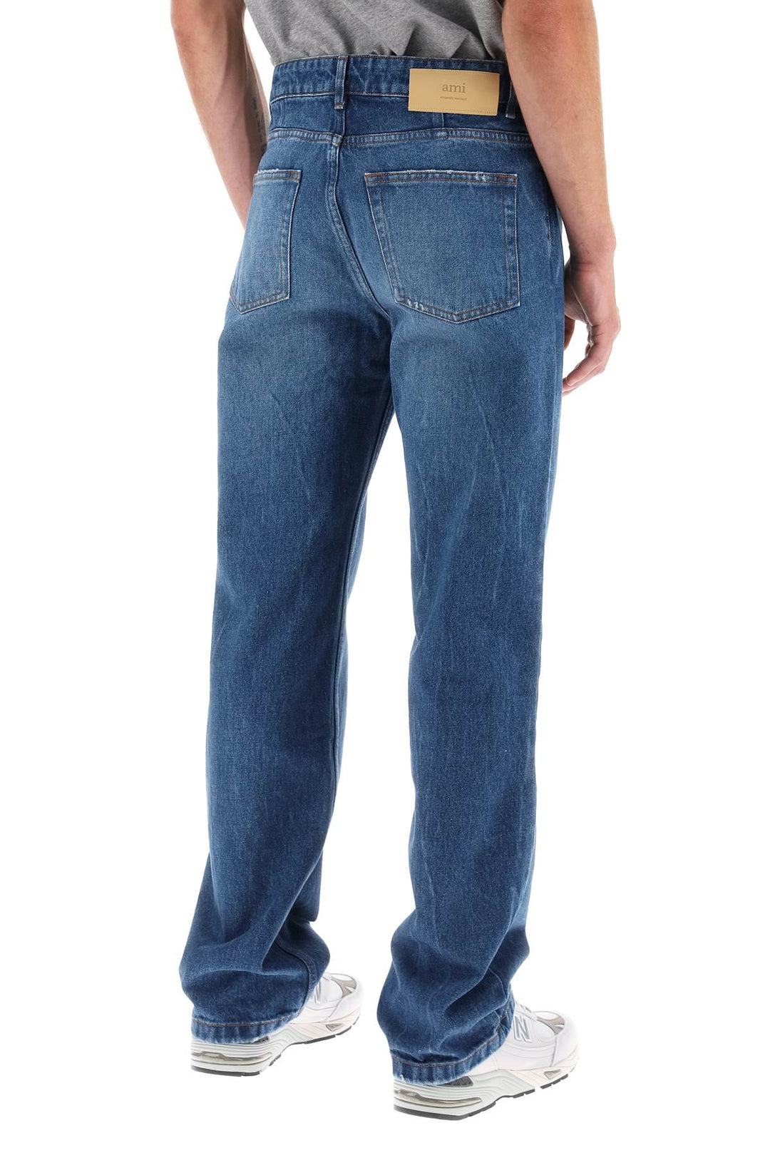 Loose Jeans With Straight Cut - Ami Paris - Men