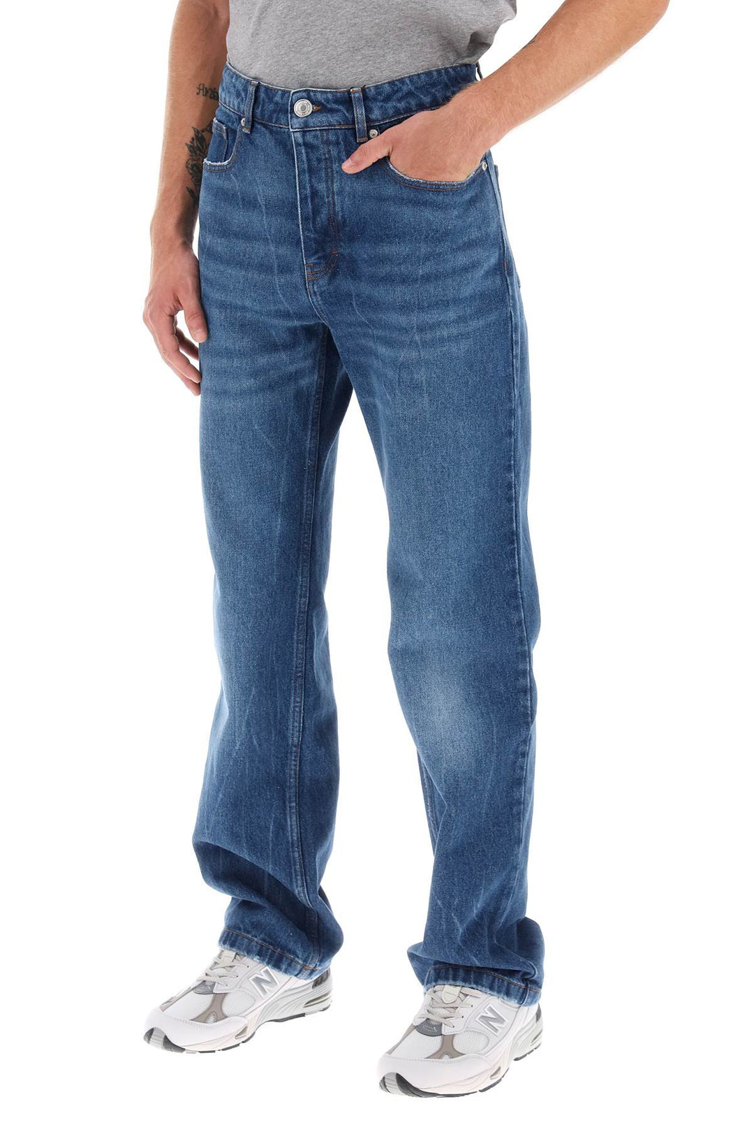 Loose Jeans With Straight Cut - Ami Paris - Men