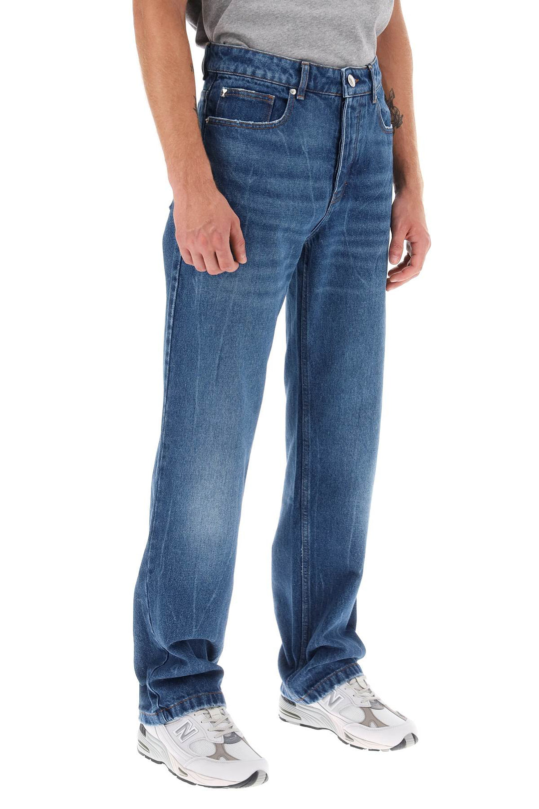 Loose Jeans With Straight Cut - Ami Paris - Men