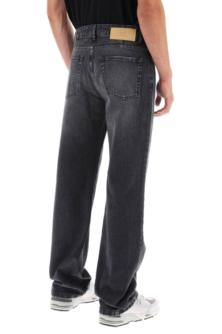 Loose Jeans With Straight Cut - Ami Paris - Men