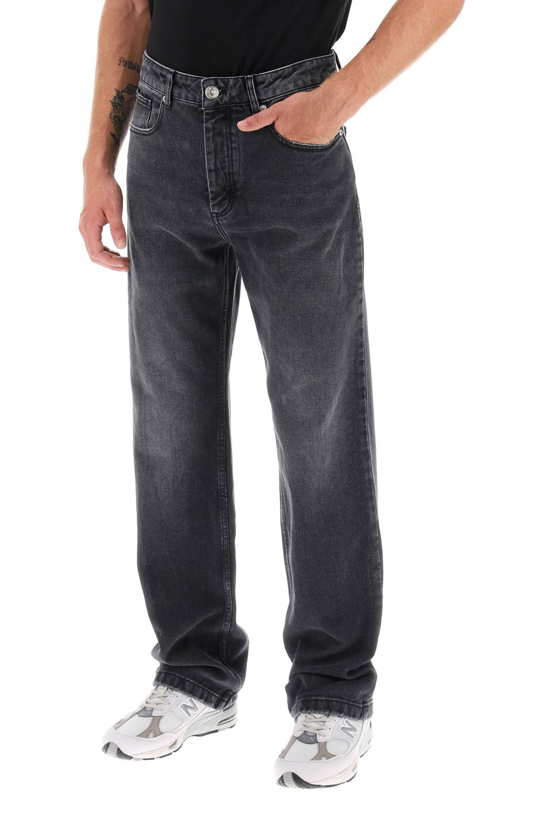 Loose Jeans With Straight Cut - Ami Paris - Men