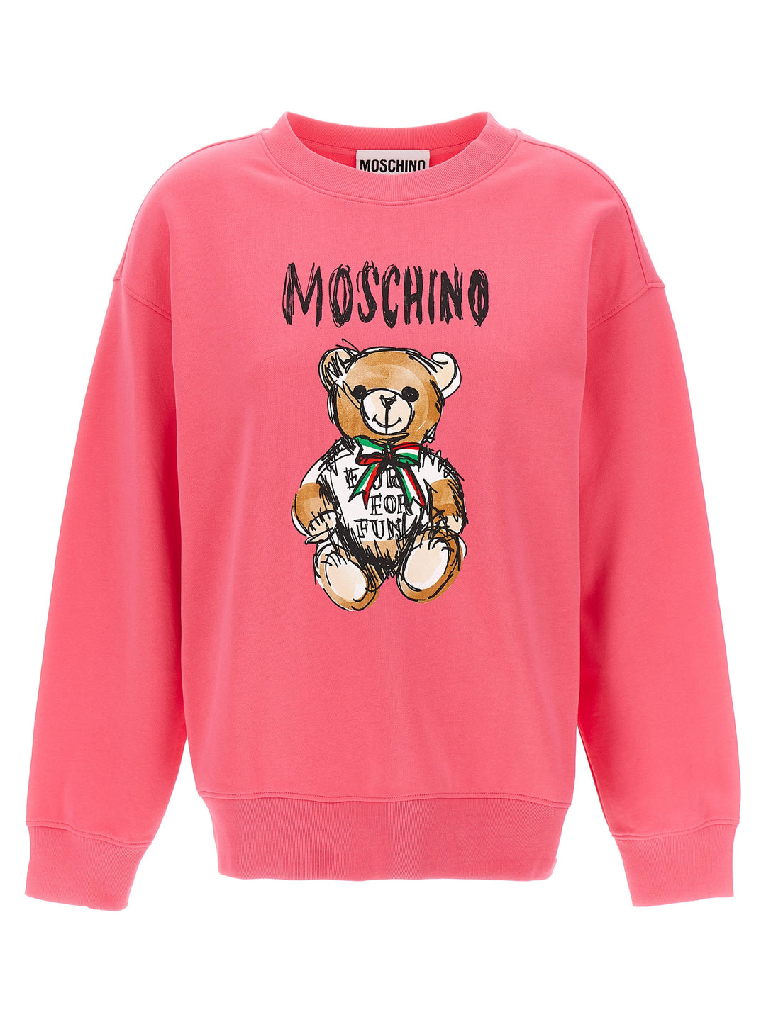 Teddy Bear Sweatshirt Fuchsia