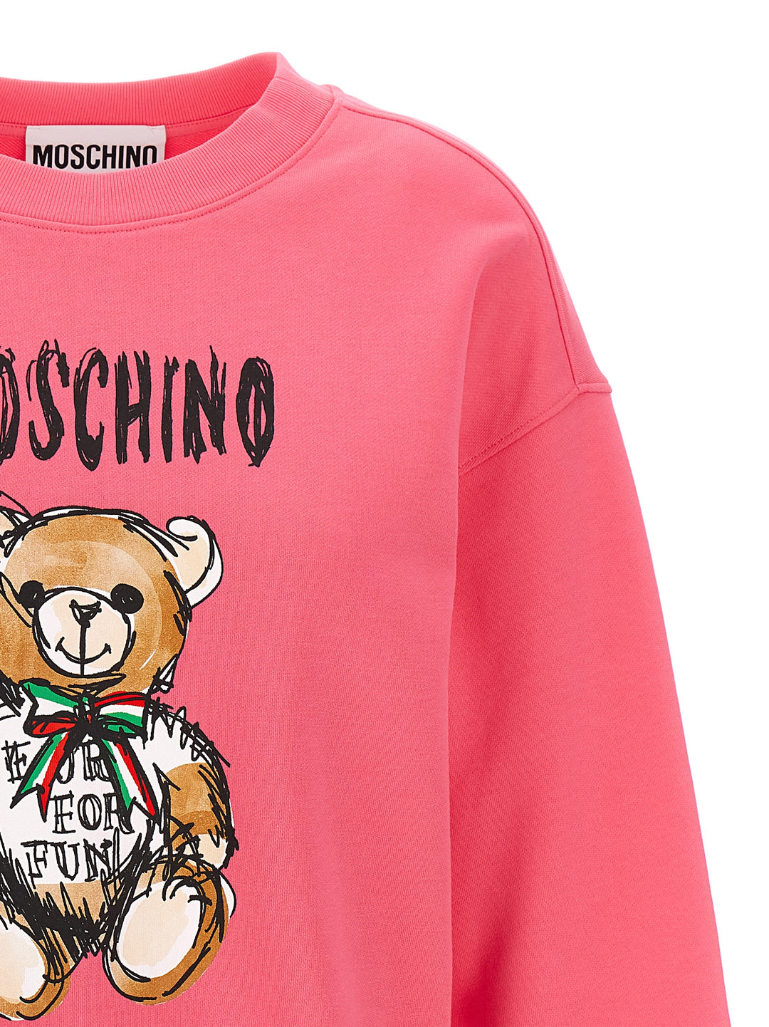 Teddy Bear Sweatshirt Fuchsia