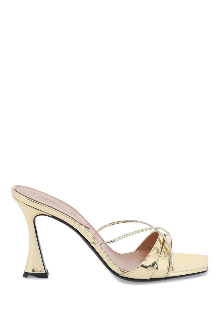 Metallic Leather Lust Mules - D'accori - Women