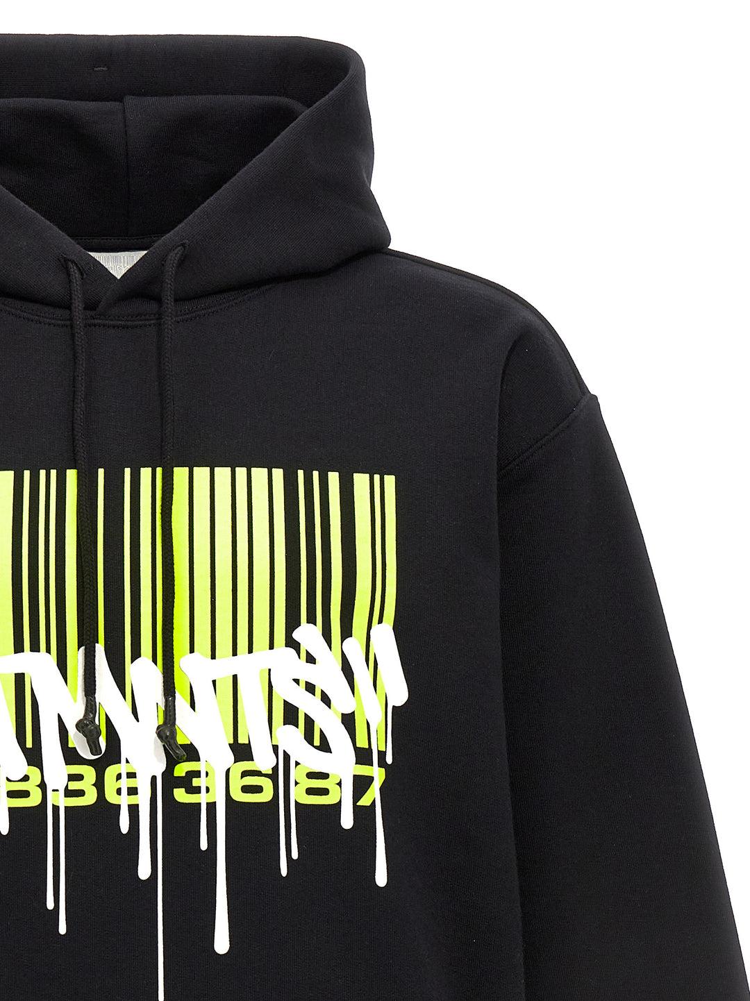 Graffiti Big Barcode Sweatshirt Black