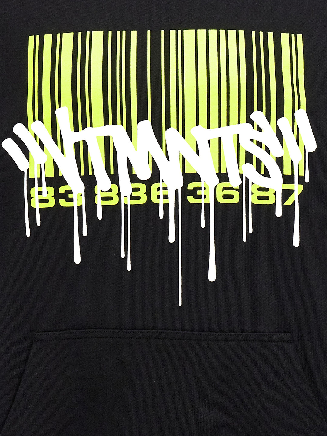 Graffiti Big Barcode Sweatshirt Black