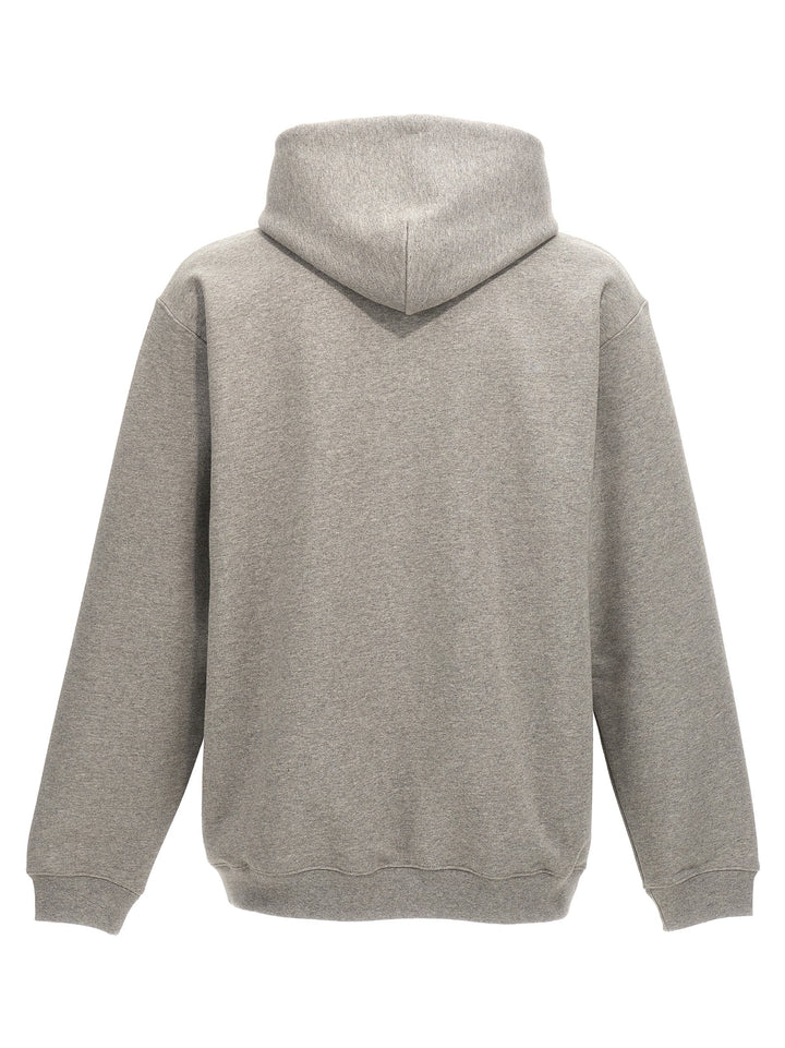 Graffiti Big Barcode Sweatshirt Gray