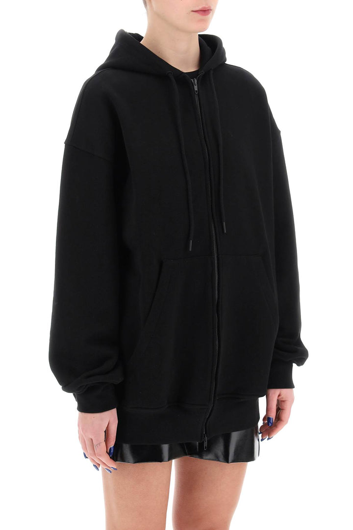 Oversized Zip Up Hoodie - Wardrobe.Nyc - Women