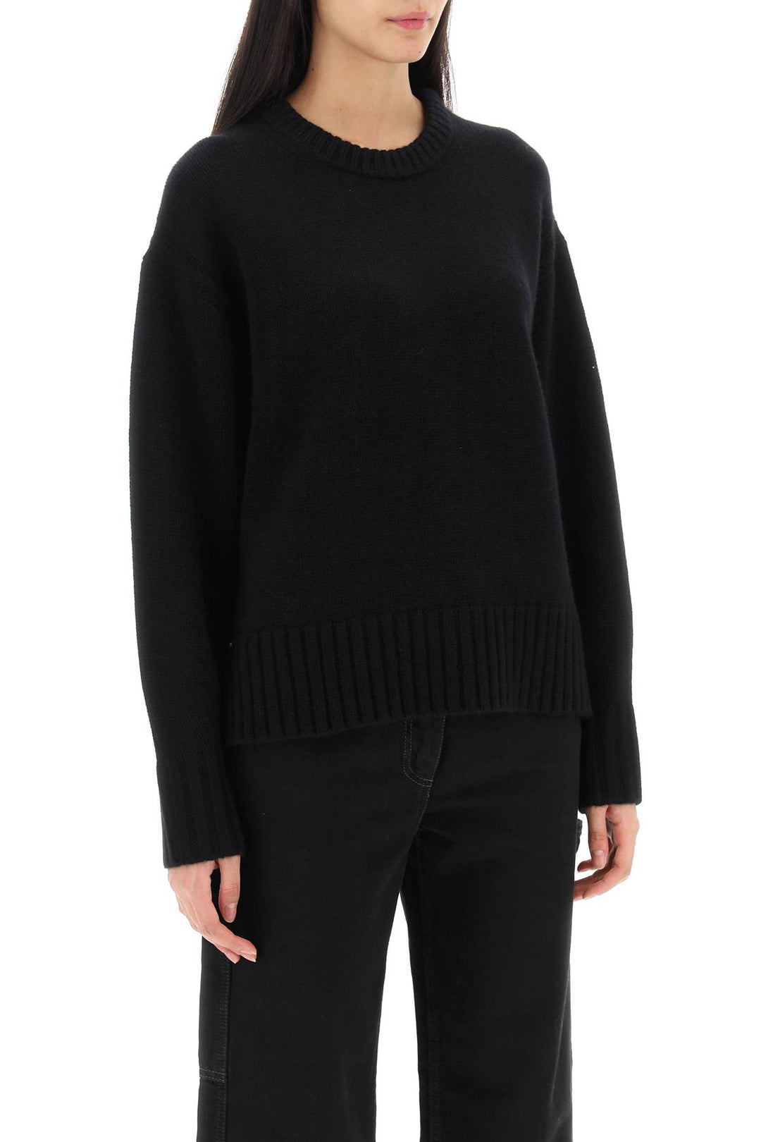 Crew Neck Sweater In Cashmere - Guest In Residence - Women