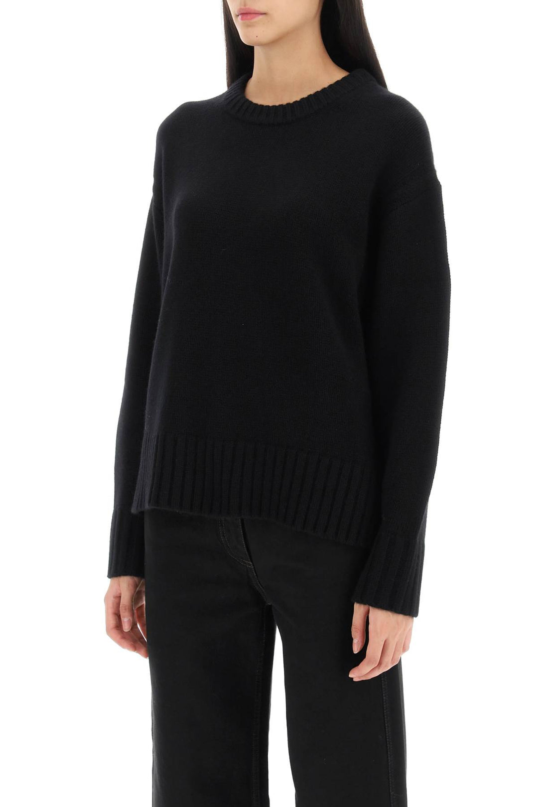 Crew Neck Sweater In Cashmere - Guest In Residence - Women