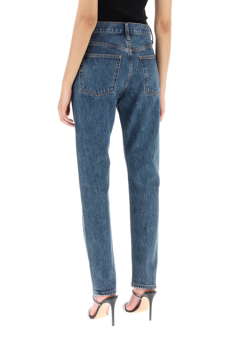 Slim Jeans With Acid Wash - Wardrobe.Nyc - Women