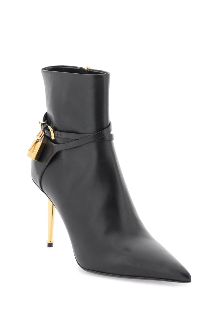 Leather Ankle Boots With Padlock - Tom Ford - Women