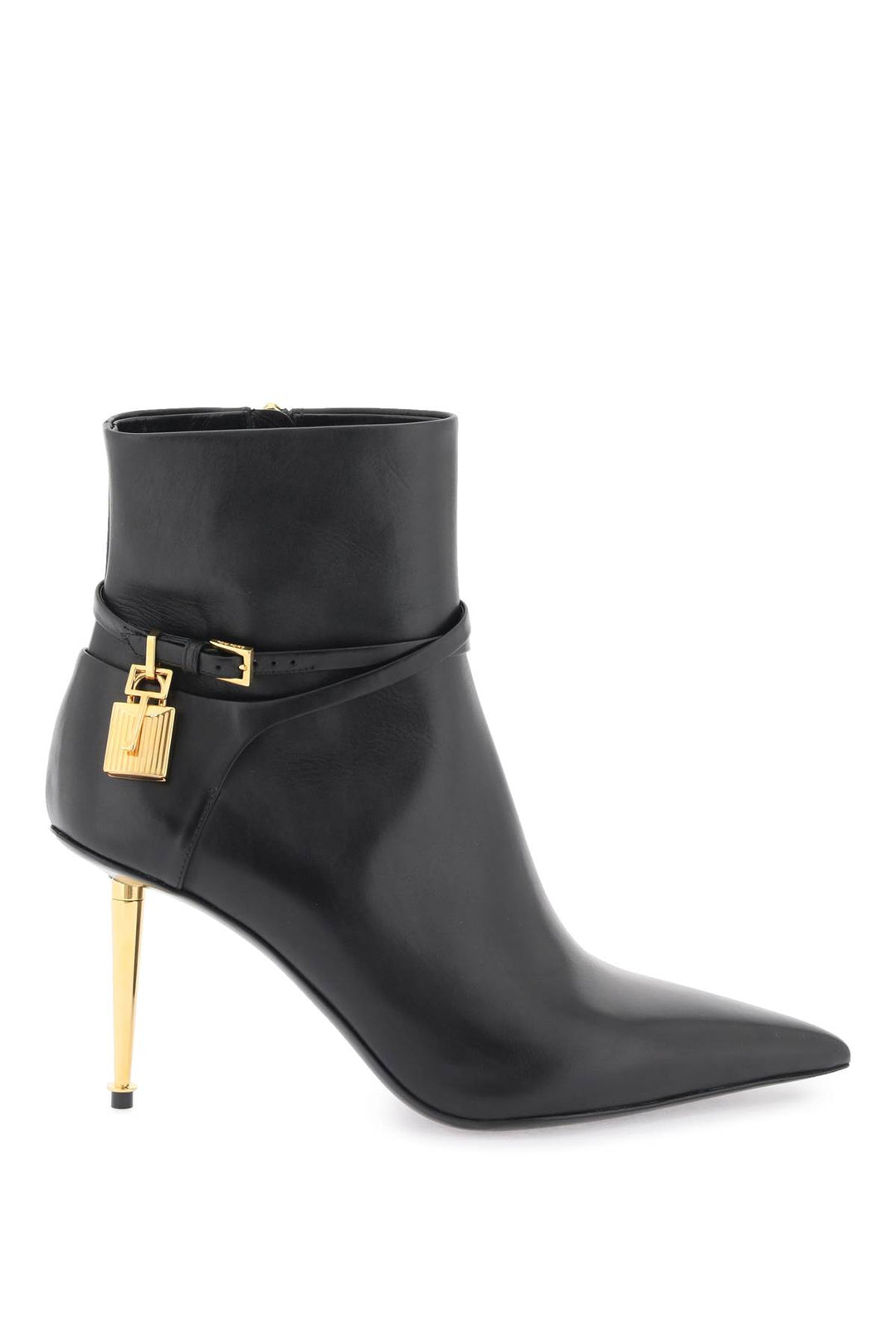 Leather Ankle Boots With Padlock - Tom Ford - Women