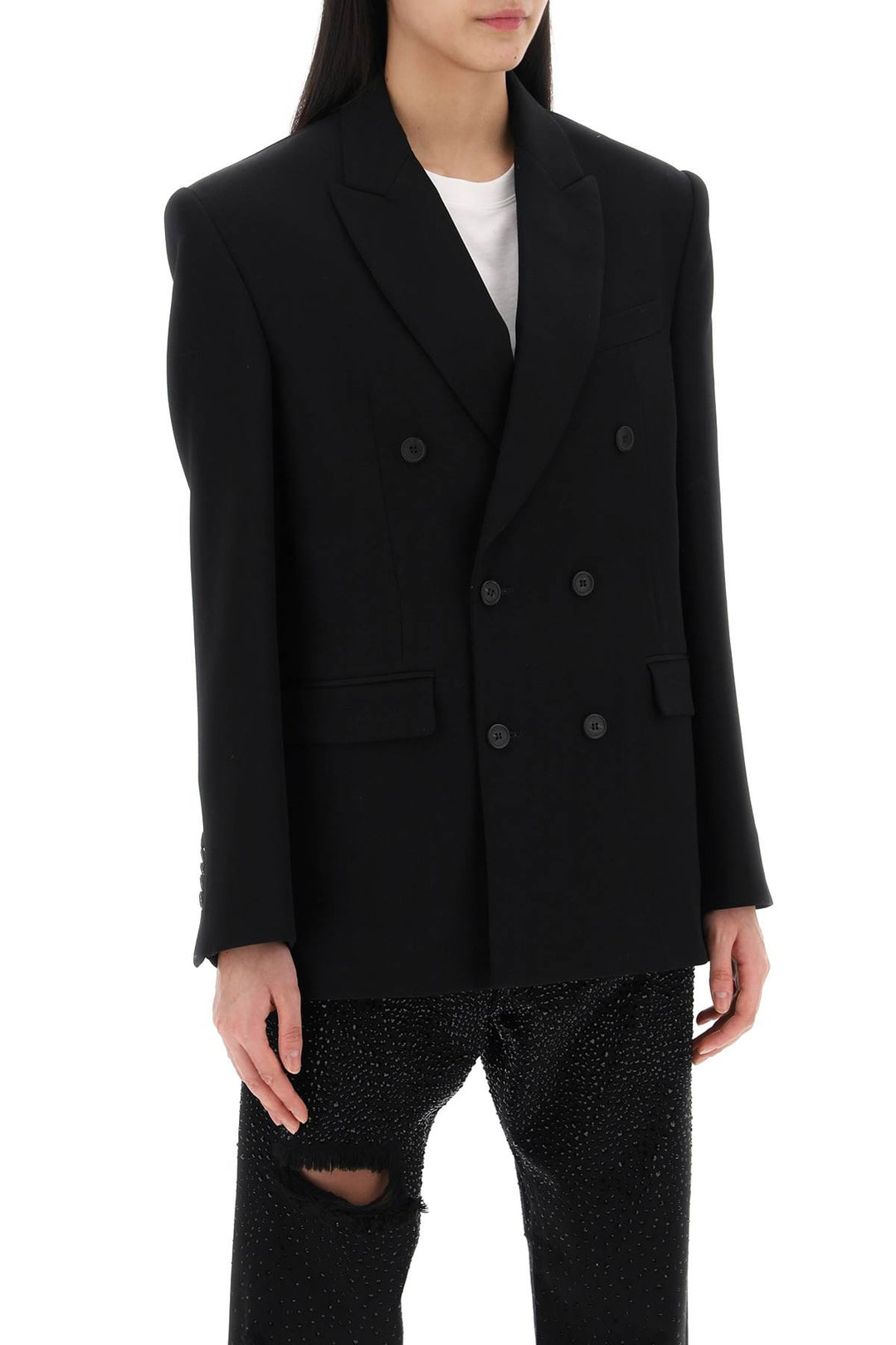 Double Breasted Blazer - Wardrobe.Nyc - Women